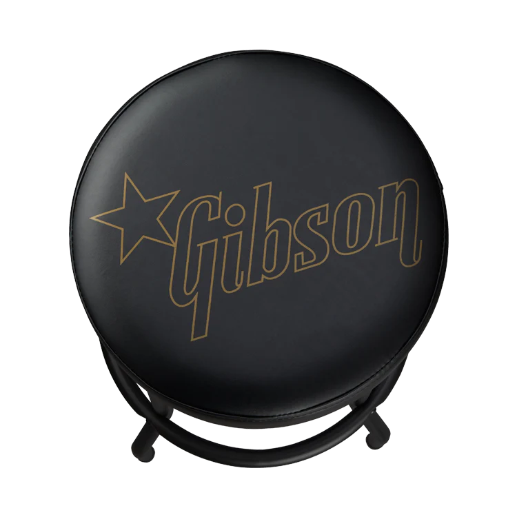 GIBSON PREMIUM PLAYING STOOL, STAR LOGO, TALL (30") - GA-STOOL3 image 1