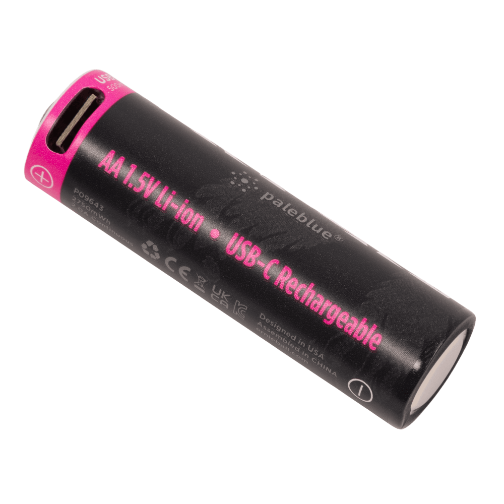 ERNIE BALL USB-C RECHARGEABLE AA BATTERY 4-PACK - P09643 image 3