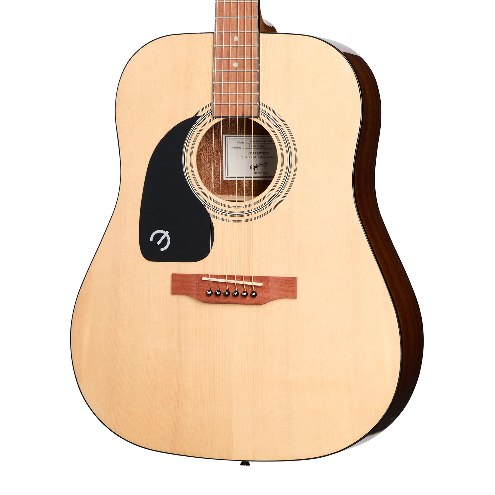 EPIPHONE SONGMAKER DR-100 DREADNOUGHT ACOUSTIC LEFT-HANDED - EA10LNACH1 image 5
