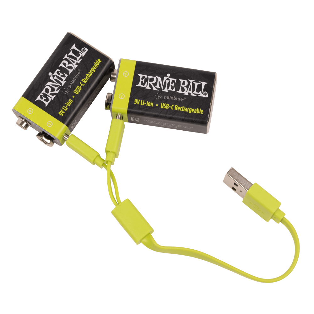 ERNIE BALL USB-C RECHARGEABLE USB-C RECHARGEABLE 9V BATTERY 2-PACK - P09642 image 3