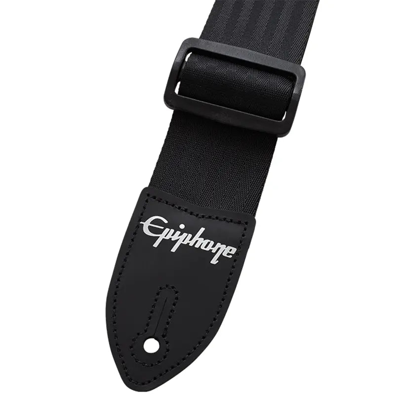EPIPHONE AEST-SBLK 2-INCH SEATBELT GUITAR STRAP (32"-56") - AEST-SBLK image 1