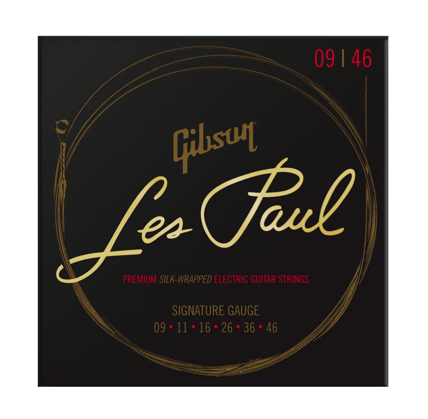 GIBSON LES PAUL PREMIUM LIGHT ELECTRIC GUITAR STRINGS .010-.046 - SEG-LES10 image 0