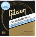 GIBSON BRITE WIRE 'REINFORCED' ULTRA LIGHT ELECTRIC GUITAR STRINGS - SEG-BWR9 image 0